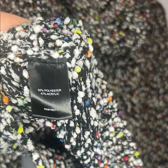 Black and White/ Color specked Hooded Sweater - Picture 7 of 7